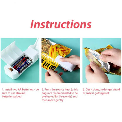 Mini Heat Bag Sealer Clip: Portable Snack Bag Sealing Machine