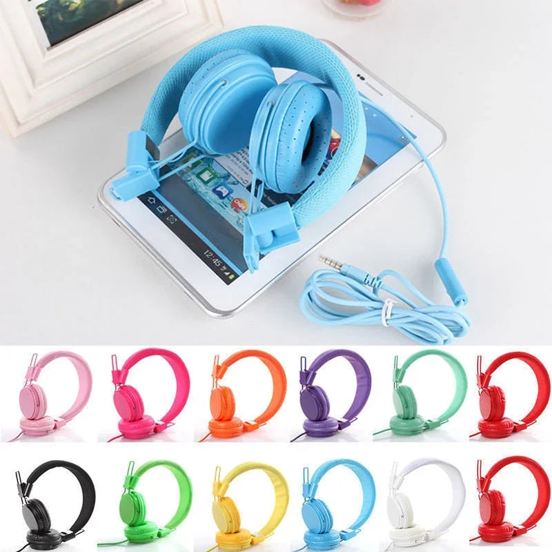 Stylish Kids Wired Ear Headphones Universal for iPad Tablet Electronics