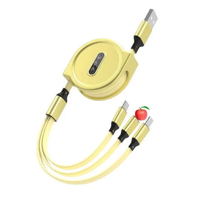 3 in 1 Retractable USB Cable Ecom Brands